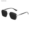 Óculos de sol Óculos de sol metal quadrado homens homens 2023 Produtos de tendências Carros de carro de carro duplo Beam Oculos Masculinol231219