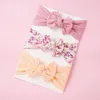 Akcesoria do włosów 3PCS Baby Bowknot Hairband Broadside Głębia Dziewczyny Butique Elastyczne ochronę