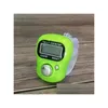 Räknare grossist mini hand håll bärbart band tally plast rad counter lcd digital sn finger ring elektronisk huvud droppe leverans utanför dhhue