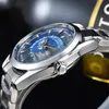 Neue Alloy World Herrenuhren, klassisch, 43 mm, Herren-Luxusuhr, automatische Legierung, mechanische Uhr, Designer-Armbanduhr