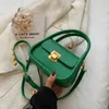 Abendtaschen Grüne weibliche Schulter für Frauen Luxus Pu-Leder Umhängetasche Kleine Klappe Messenger All Match Design Damen Handtaschen 231219
