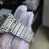 40mm toppkvalitet nyaste män tittar på armband romerska arabiska timmars tillverkare diamanter