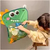 Badspeelgoed 3Pscbath Injector Badkamer Mesh Organizer Bag Cartoon Dinosaurus Kip Dierlijke Vormen Baby Netto Case Kinderen Doek Waterspeelgoed Otp64