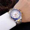 New Men's Watch White Dial Ceramic Bezel Automatic Movement Sapphire Glass Watch222h