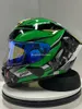 خوذات الدراجات النارية خوذات Shoei X14 خوذة Xfourteen R1 60th Anniversary Edition Green Full Face Racing Casco de Motocicle