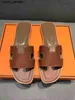 ORANS SANDALS ITALIAL PIARS FLAT TITLIPERS Par äkta läderpar äkta floppdamer Party Slipper 35-42QQ QQ