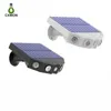 2 unidades / pacote de lâmpadas solares ao ar livre design de monitoramento de imitação 4LED luz de rua sensor de movimento lâmpada de parede à prova d'água para jardim Courtyar234i