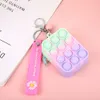 2021 New Silicone Coin Purse Mini Cute Stress Reliever Fidget Toys Keychain for Women and Men