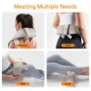 Massage Neck Pillowws Mebak N1Masseur Cervical Électrique Cou Dos Masseur Oreiller 4D Pétrissage Compresse Musculaire Relaxant Massage Châle instrument 231218