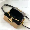 Camera Box M82465 Women Designer Crossbody Bag Luxury Mini Flap Bag med topphandtagkedjepåsar Metallhörn och tappar Purse Lady Crossbody Bags Fashion Purse