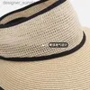 Visières Femmes Été Vide Top Str Chapeau Large Bord Soleil C Protection UV Voyage Panama Chapeaux La Plage En Plein Air Crème Solaire Cs FemininoL231219