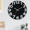 Horloges murales 3D horloge autocollants en plastique créatif bricolage design moderne muet quartz aiguille montre reloj de pared décor à la maison