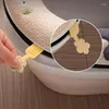 Toilet Seat Covers Cushion Zipper Design Potty Protector Bathroom Winter Bowl Seats Warm Mat Household Accessories