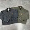 Мужская куртка Пальто Модный бренд Carhart J97 Carhatjackets Куртки Старые американские стираные куртки Детройта Спецодежда Cleanfit Холст Ретро куртки 1ux4