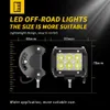 6 LED Işık Çubukları 2pcs 18W Yoldan Çıkarma Işıkları ile Yol Sürüş Işıkları 16AWG Kablo Demeti Kiti-2 Kurşun Işıkları LED İş Işıkları