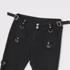 Jeans pour femmes 2023 Dark Streetwear Cheville Zipper Noir Slim Y2K Flare Pantalon pour femmes Goth Vêtements Robe Lady Hip Hop Pantalon Ropa Mujer