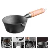 Pans Japanese Saucepan Mini Oil Non Stick Frying Melting Pot With Wooden Handle