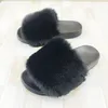 Women's Fur Slippers Soft Fluffy Plush Platform Flat Furry Imitation Rabbit Hair Winter Warm Female Casual Flops Slides 231219