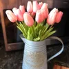 Decoratieve bloemen 3/5 stuks Tulp Kunstmatige Real Touch Fake Flower Party Thuis Bruiloft Decoratie Boeket Moederdag Valentijnsdag Cadeau