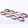 popular brand jewerlry genuine leather bracelet for women stainless steel bracelet