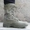 565 Top Combat High Green Desert Brow Boot Lightweight Training Randonnée Homme militaire Boots tactiques 231219 A S