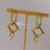 Gouden mentale hanger oorbellen oorstekers luxe roestvrijstalen oorbellen charme met geschenkdoos jubileum Valentijn verjaardagscadeaus