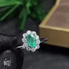 Shop Promotion Specials Natural Emerald Ring Clearance 925 Silverstorlek kan anpassas Y1124282Y