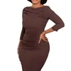 Robes décontractées robe de grande taille femme serrée jupe courte sexy femme 3XL