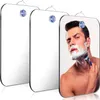 Espelhos acrílicos anti nevoeiro espelho ferramentas de banheiro chuveiro barbear espelho sem nevoeiro acessórios de viagem com sucção de parede para homens mulheres