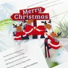 Forniture festive Topper per torta natalizia Buon Natale Inserto carta Cartone animato Babbo Natale Orso polare Renna Festa Anno Regalo fai da te