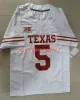 CUSTOM CUSTOM 2022-23 nouveau style 5 Bijan Robinson 3 Quinn Ewers Texas Longhorns maillot de football Mens Stitched College 28 Breece Hall Iowa Sta