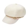 Berety retro beret czapki dla kobiet dziewczęta jesień zima sboy cabbie czapki eleganckie 8 panel Visor Paperboy 2024