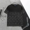 Designer's New Men's T-shirt Fashionable Casual 100% Cotton Anti Wrinkle Slim Fit Letter Flower Pattern Couple Shirt Black and White Asian Size M-3XL