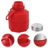 Bouteilles d'eau Bouteille de sport Support de course Fournitures Carafe Haltère portable Bouilloire à boire en forme de gel de silice Haltères de fitness