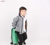 Роскошная детская куртка, дизайнерское пальто для малышей, размер 100-140, детская бейсбольная форма с градиентными полосками, детская верхняя одежда с длинными рукавами Dec05