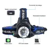 Flashlights Torches Outdoor Tools 2000Lm Zoomable Headlamp Green Red Uv 395Nm Light Waterproof Usb Head Lamp 3 Mode Lantern For Hunt Dhz86