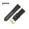 22mm 24mm homme nouveau bracelet de montre en caoutchouc de Silicone de plongée noir de qualité supérieure pour PANERAI BANDS313G