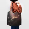 Shopping Bags Colorful Space Star Nebula Reusable Grocery Foldable Totes Washable For Men Women Market Lunch Travel