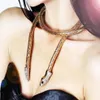 2019 Fashion Collier Femme Sieraden Volledige Rhinestone Oostenrijk Accessoires Goud Zilver Crystal Snake Longpendant ketting NJ-1402024