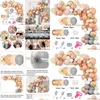 Party Decoration Party Decoration Wedding Balloons Arch Kit Gold White Ballon Garland Confetti Globos Birthday Baby Shower Country Dro Dhyq4