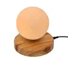 magnetische levitatie zwevende LED-nachtlampje maanlamp warm koel licht tafellamp met schakelaarbediening houten voet