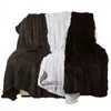 Blankets CX-D-15/Z 218x218cm Custom Made Fur Knitted Home Carpet Blanket