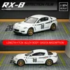 Electric RC Car UM 1 64 Mazda RX 8 Sports Alloy Model Small scale Collection Miniature Diecast 231218