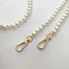 Pièces de sac accessoires 40130cm, chaîne enroulée de perles, bijoux à main, sangle tissée de 10mm, 231219