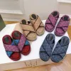 Designer Dames Platform Glijbaan Sandaal Slipper Dikke Bodems Dame Slippers Borduren Gedrukt Luxe Zomer Strand Indoor Schoen 35-42 Met doos