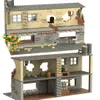 Other Toys WW2 Military War Scene Ruins Building Kit Defense Blockhouse Area Destroyed Houses Fortress Bricks Toys Boys Gift 231218