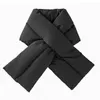 Scarves Women Gilrs Winter Plush Velvet Collar Scarf For Warm Thicken Cotton Padded Solid Cross Neck Down Ladie