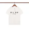 Projektant luksusowy Balans Classic 2023 NOWA T-shirt krótkie rękaw dla mężczyzn i kobiet, czyste bawełniane, swobodne luźne top