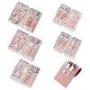 Nail Art Kits Rose Gold Clipper Manicure Set Cuticle Grooming Tools Multi-quantity To Choose Cutter Trimmer Care
