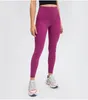 lu lu yoga align women leggingsプッシュソフトハイウエストポケットシームレスヒップリフトエラスティックレギングカジュアルジョギングパンツD